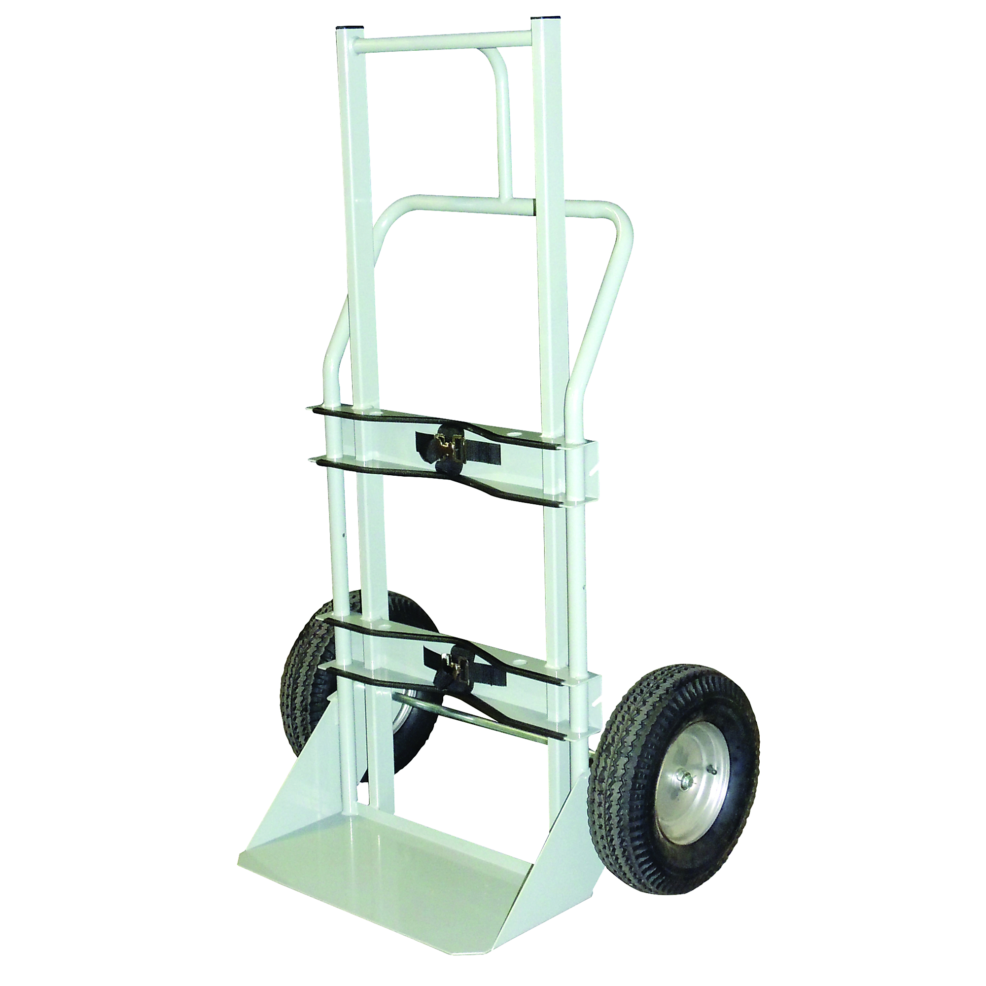 Justrite Single Cylinder Hand Truck — 16in. Pneumatic Wheels, Model# 35010